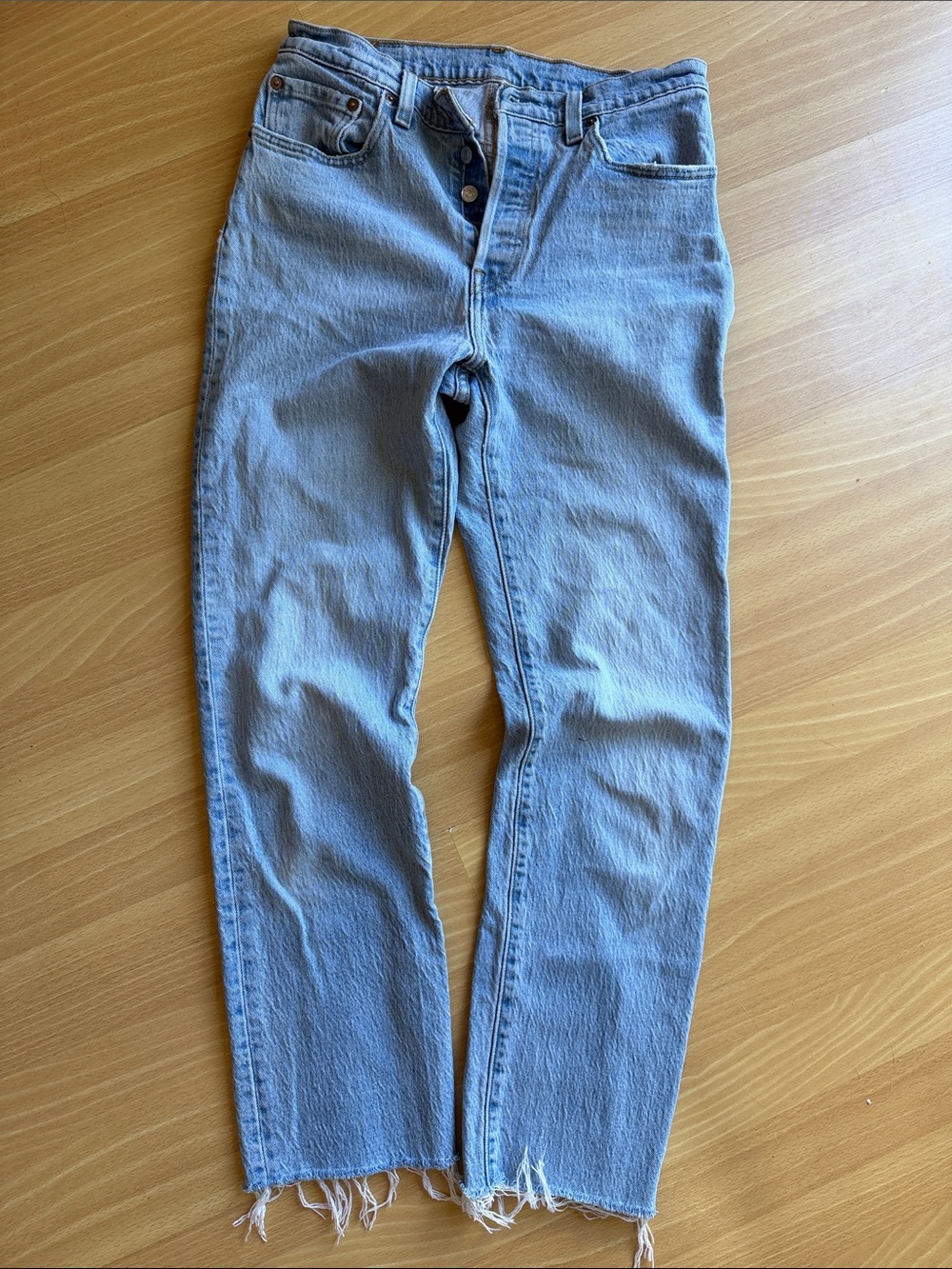 Women’s Light Blue Denim Jeans - Classic Straight Fit
